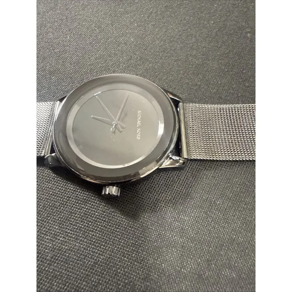 Womens Michael Kors MK-6296 New Battery- 38mm Case -8” Band- All Black (B32)